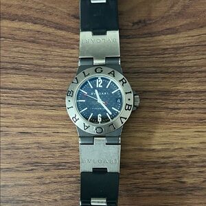 Bvlgari Black and Silver Women's Watch